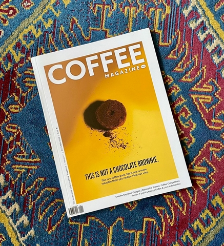 Issue 47: This is not a chocolate brownie. - <p>

This is not a chocolate brownie!

On our cover this edition is one of the end results of the long value chain of coffee: an espresso puck. Each one is more valuable than you reali...</p>